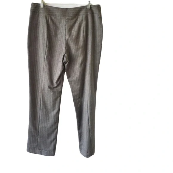 Giorgio Armani Pinstripe Gray Wool Pants Size 44 - Picture 2 of 3